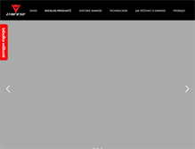 Tablet Screenshot of motoobleceni-dainese.cz